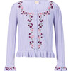 Sandy Knit Cardigan, Lavendar - Cardigans - 1 - thumbnail