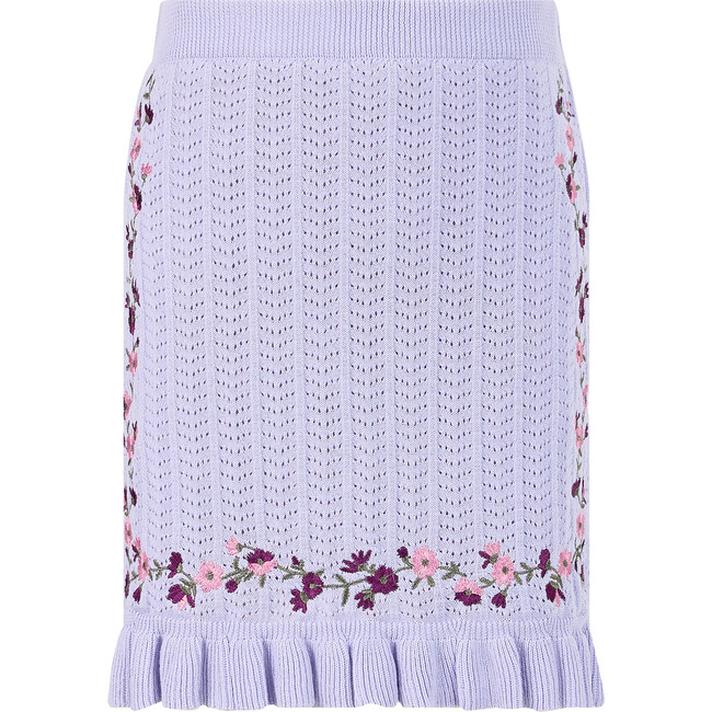 Sandy Knit Mini Skirt, Lavendar