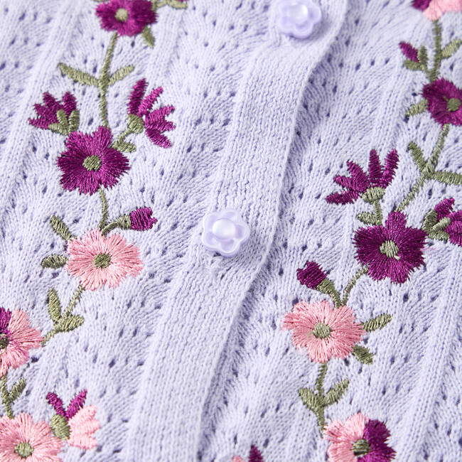 Sandy Knit Cardigan, Lavendar - Cardigans - 4