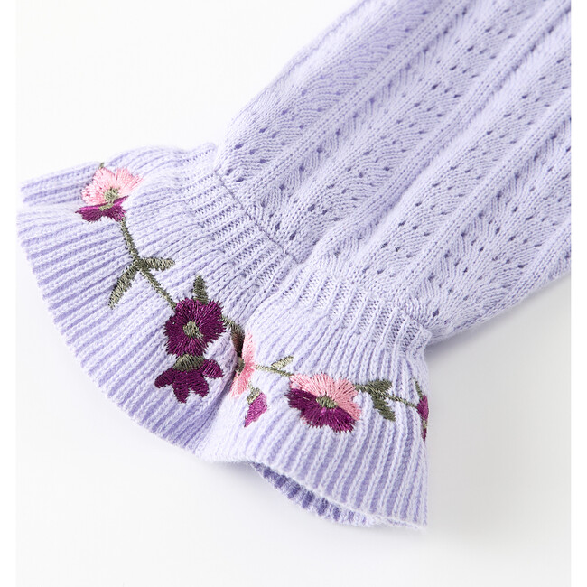 Sandy Knit Cardigan, Lavendar - Cardigans - 6