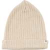 Wide Rib Fuzzy Sweater Knit Watch Cap, Natural - Winter Hats - 1 - thumbnail