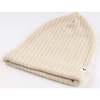 Wide Rib Fuzzy Sweater Knit Watch Cap, Natural - Winter Hats - 2