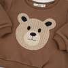 Teddy Bear Face Applique Brooklyn Boxy, Brown - Sweatshirts - 5