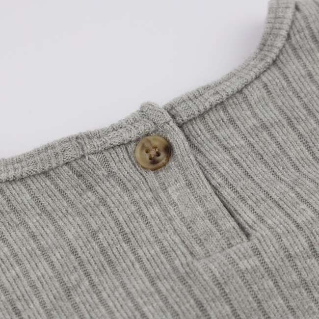 Wide Rib Fuzzy Sweater Knit Brooklyn Boxy, Grey - Sweatshirts - 4