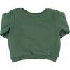 Shaggy Bear Applique Brooklyn Boxy, Green - Sweatshirts - 2