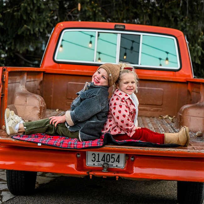 Winter Berries Shacket W/Blush Snowdrift Lining, Red - Jackets - 5