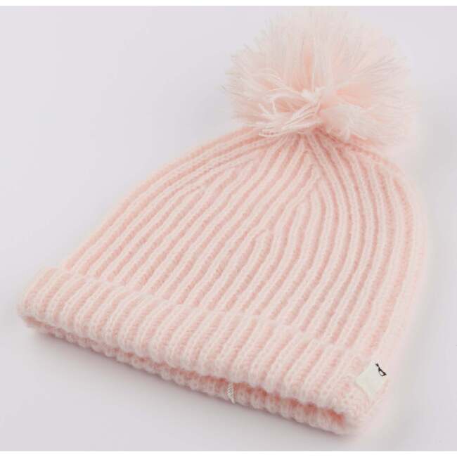 Scandi Pom Hat, Pink - Winter Hats - 3