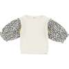 Pucker Mini Daisies Nellie Blouse, Florals - Blouses - 1 - thumbnail