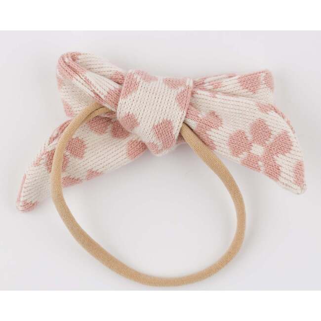 Mod Flowers Tie Bow Nylon Headband, Florals - Headbands - 2