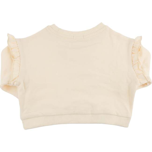 Prancing Unicorn Applique Millie Slouch, Cream - Sweatshirts - 4