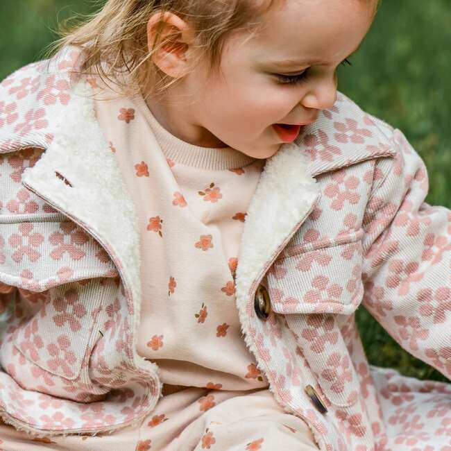 Mod Flowers Shacket W/, Cream Snowdrift Liningflorals - Jackets - 4