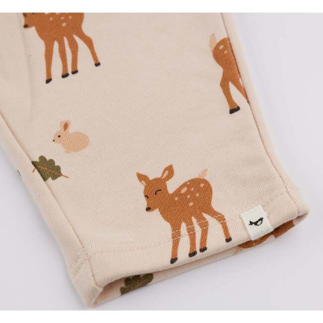 Deer Print Pocket Jogger, Pink - Pants - 5