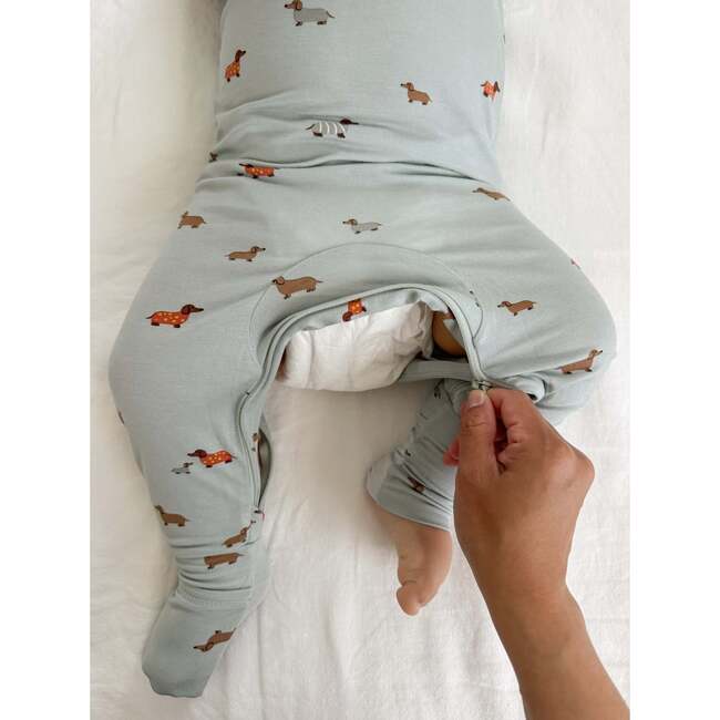Ultra-Soft Convertible Pajama, Woof - Pajamas - 2