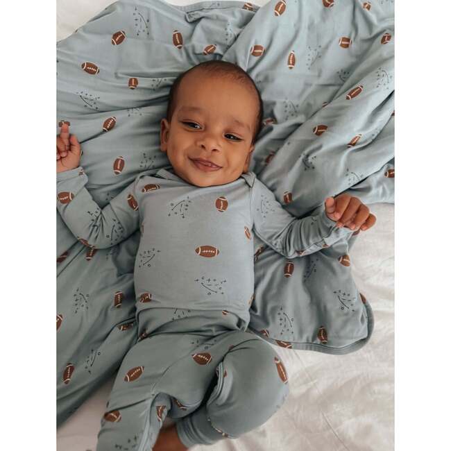 Ultra-Soft Convertible Pajama, Football - Pajamas - 4