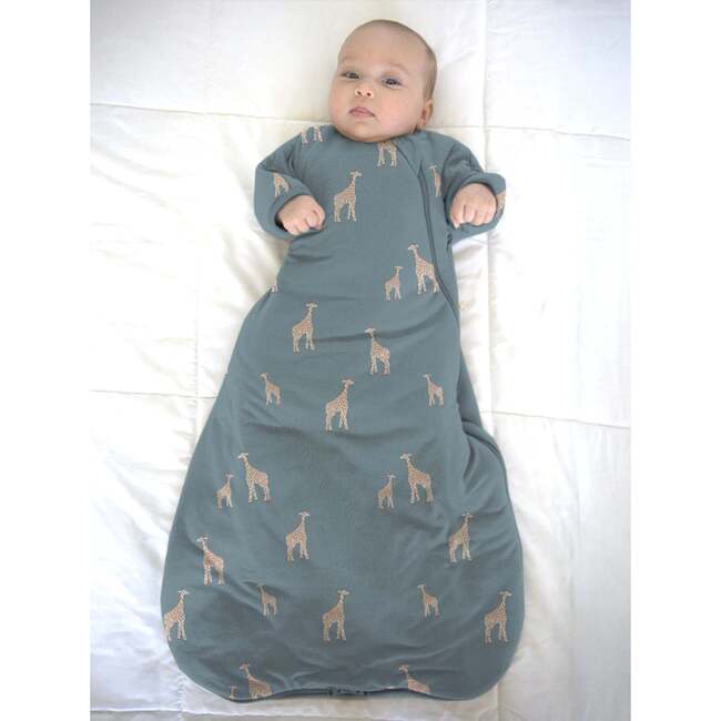 Long Sleeve Transitional Swaddle, 2.5 TOG, Giraffe Moss - Swaddles - 2