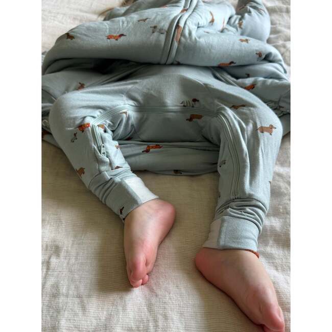 Long Sleeve Footie Sleep Bag, 2.5 TOG, Woof - Sleep Sacks - 3