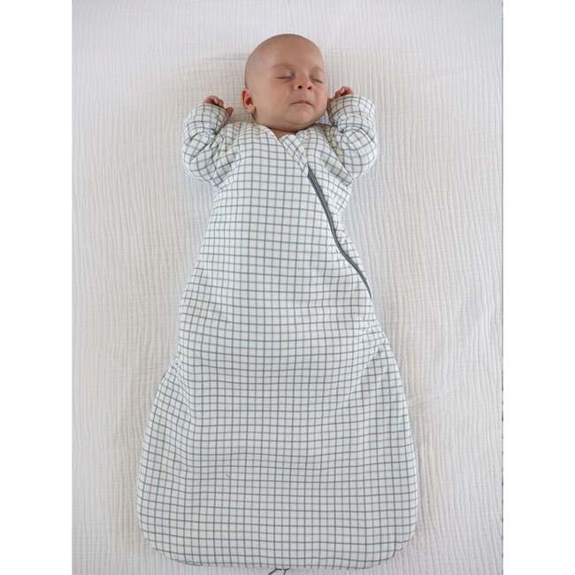 Long Sleeve Baby Swaddle, 1.0 TOG, Checkmate - Swaddles - 2