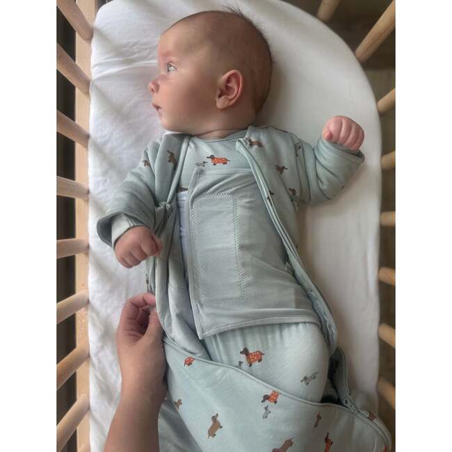 Long Sleeve Baby Swaddle,  1.0 TOG, Woof - Swaddles - 3
