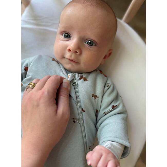 Long Sleeve Baby Swaddle,  1.0 TOG, Woof - Swaddles - 4