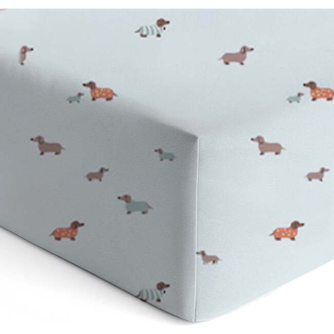 Baby Crib Sheets, 28x52, Woof