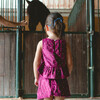 Red Sequin Velvet Top & Skirt Set - Mixed Apparel Set - 3