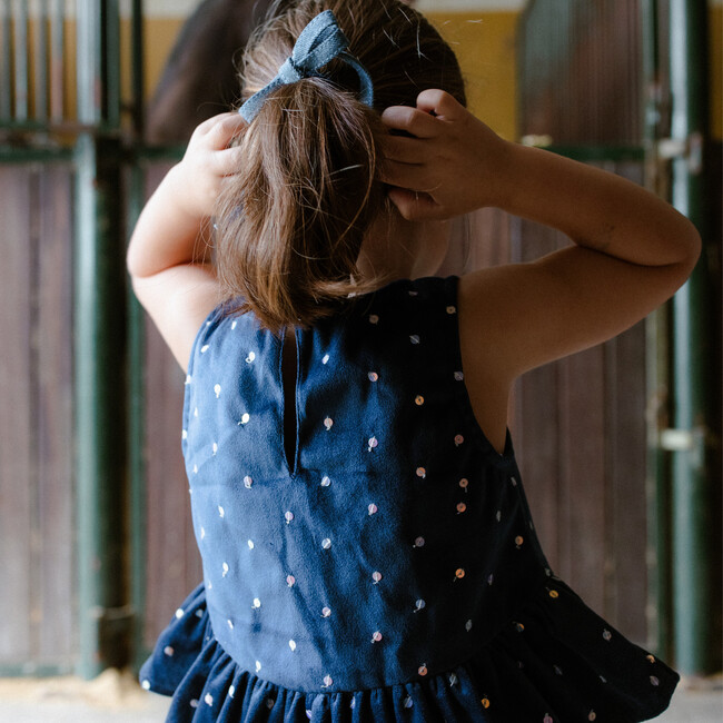 Navy Sequin Velvet Top & Skirt Set - Mixed Apparel Set - 4