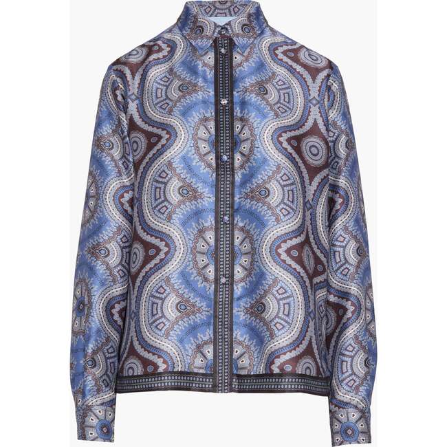 The Liv Top, Brown Cobalt Medallion