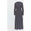The Selene Dress, Black Cobalt Medallion Stripe - Dresses - 1 - thumbnail