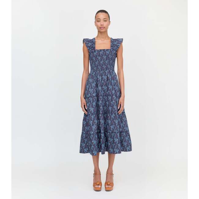 The Ellie Nap Dress, Navy Cala Paisley