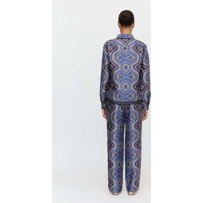 The Taylor Pant, Brown Cobalt Medallion - Pants - 3