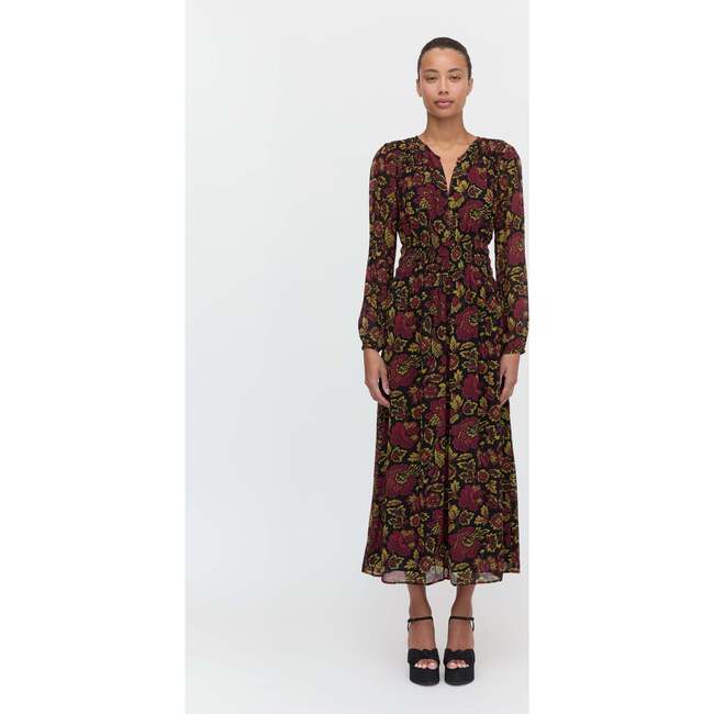 The Rosely Dress, Black Palampore Floral - Dresses - 2