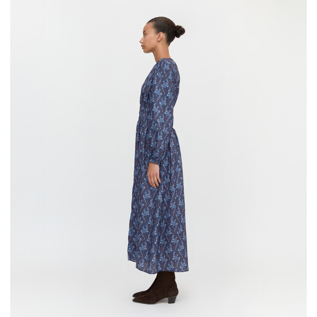 The Rosely Dress, Navy Cala Paisley - Dresses - 4