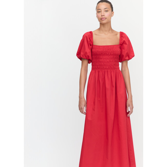 The Julia Dress, Carmine Red - Dresses - 4
