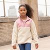 Recycled Cotton And Sherpa Pink Zipup, Pink - Jackets - 2