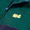 Recycled Cotton And Sherpa Navy Zipup, Navy - Jackets - 3