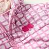 Recycled Polyester Pink Grid Lightweight Puffer, Pink - Jackets - 3