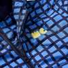 Recycled Polyester Blue Grid Lightweight Puffer, Blue - Jackets - 3