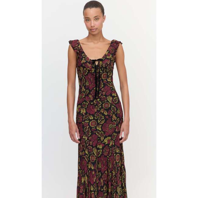 The Augustina Dress, Black Palampore Floral - Dresses - 3