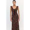 The Augustina Dress, Black Palampore Floral - Dresses - 3