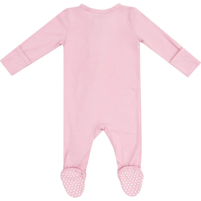 2 Way Ruffle Zipper Footie, Pink - Footie Pajamas - 2