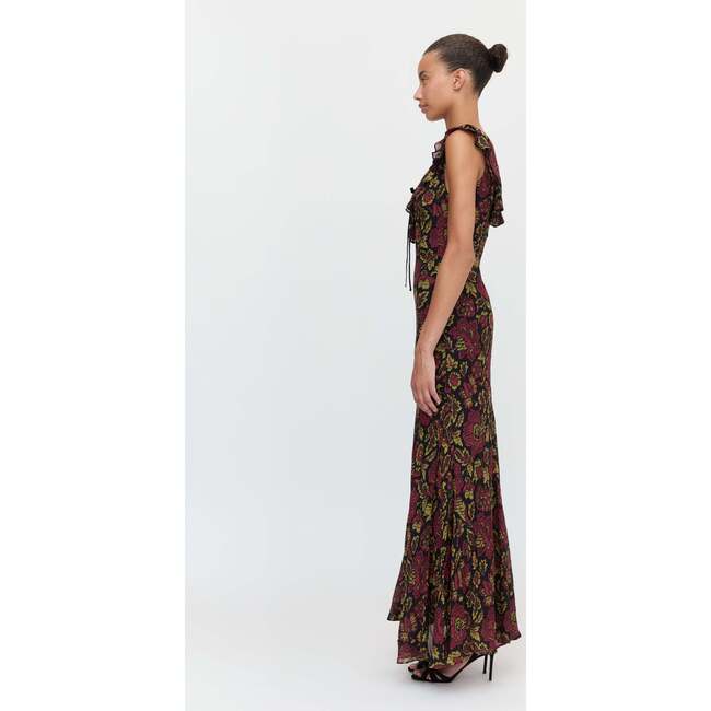 The Augustina Dress, Black Palampore Floral - Dresses - 4
