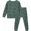 Kids 2 Piece Green Dinosuars Pajamas - Pajamas - 1 - thumbnail