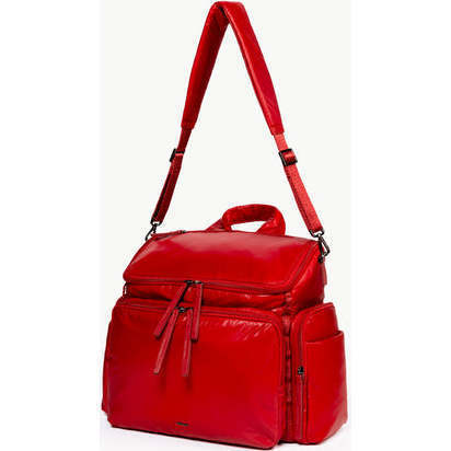 Baby Bag Large Red Dahlia - Diaper Bags - 4