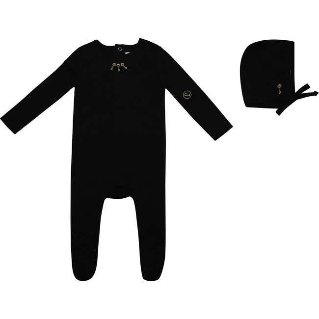 Mini Embroidered Keys Footie and Hat