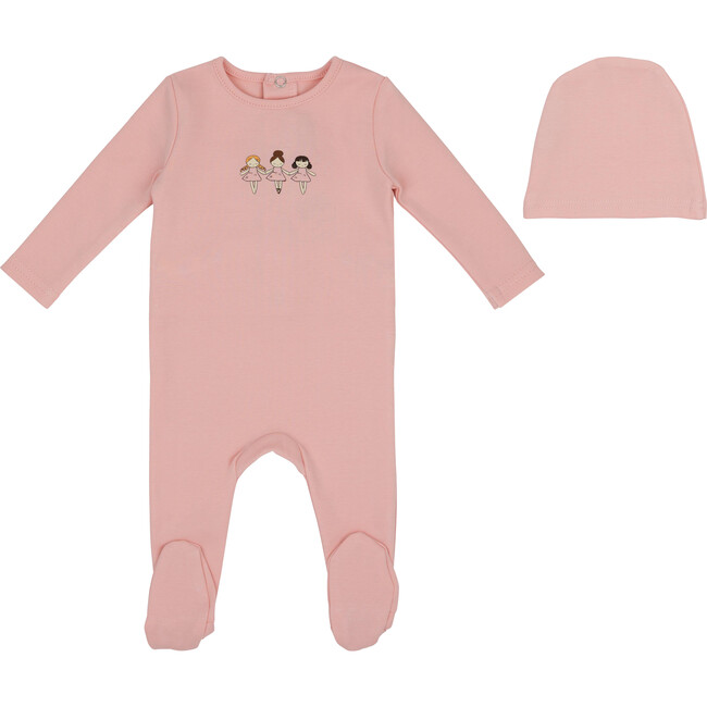 Mini Dancing Dolls Footie and Hat, Pink