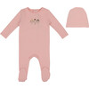 Mini Dancing Dolls Footie and Hat, Pink - Footie Pajamas - 1 - thumbnail