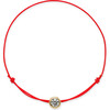 Women's Sparkle Circle Charm Bracelet, Red - Bracelets - 1 - thumbnail