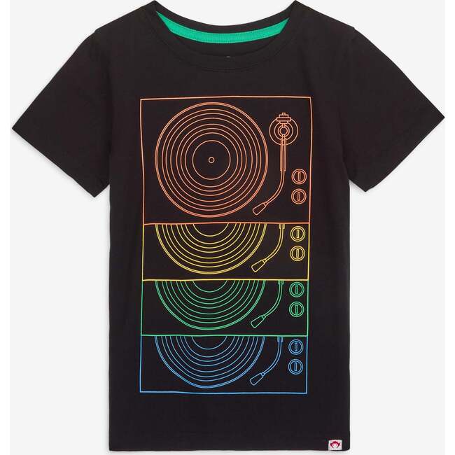 Graphic Short Sleeve Tee, Black