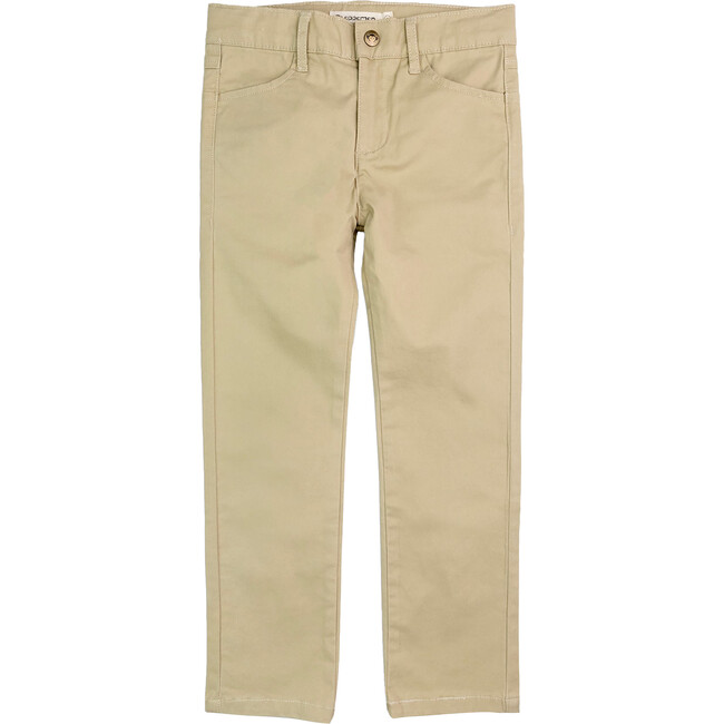 Skinny Twill Slim Fit Pant, Light Khaki