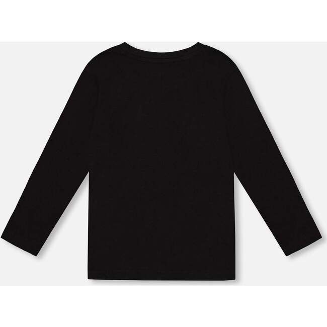 Organic Cotton Jersey Pocket T-Shirt, Black - T-Shirts - 3